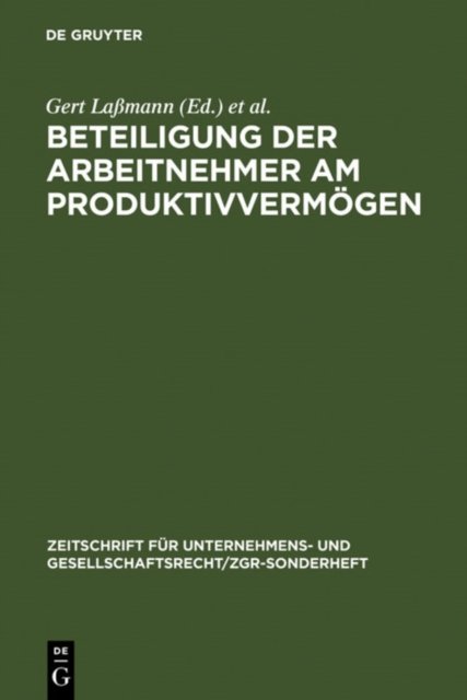Beteiligung der Arbeitnehmer am Produktivvermogen