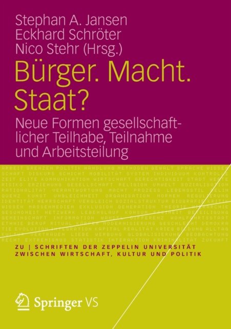 Burger. Macht. Staat?