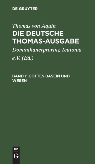 Gottes Dasein Und Wesen