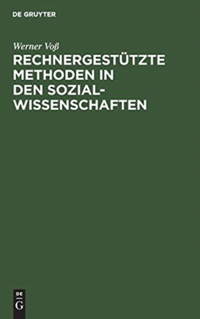 Rechnergestutzte Methoden in den Sozialwissenschaften