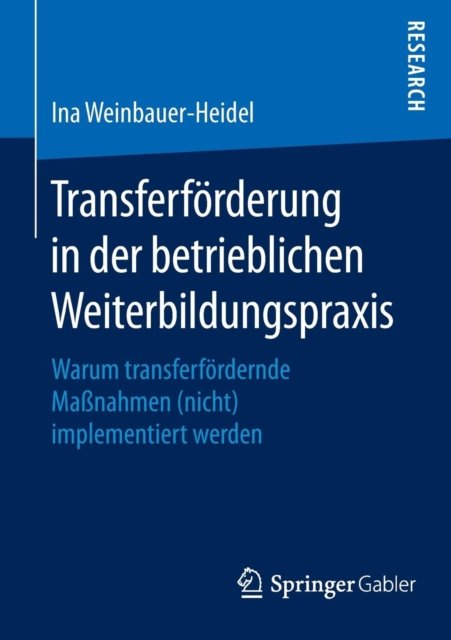 Transferforderung in der betrieblichen Weiterbildungspraxis