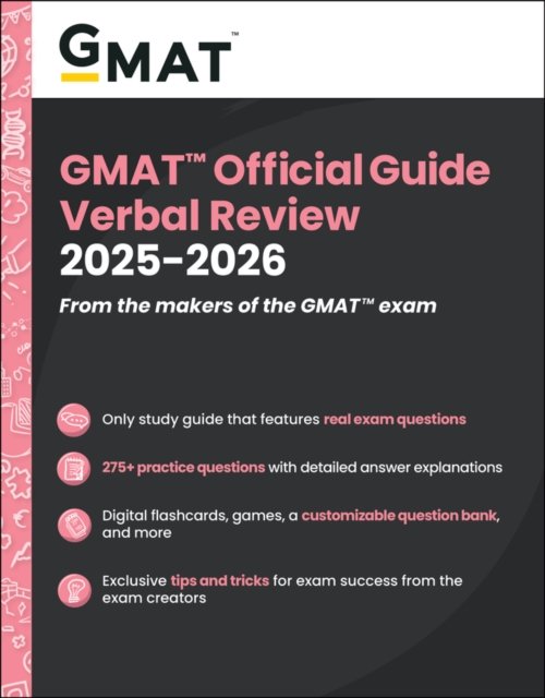 GMAT Official Guide Verbal Review 2025–2026: Book + Online Question Bank