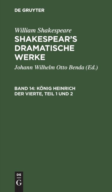 Konig Heinrich Der Vierte, Teil 1 Und 2