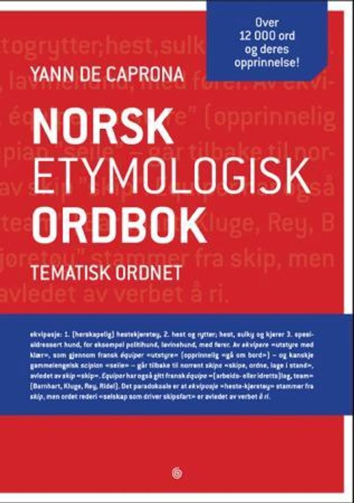 Norsk etymologisk ordbok - tematisk ordnet