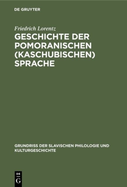 Geschichte der pomoranischen (kaschubischen) Sprache