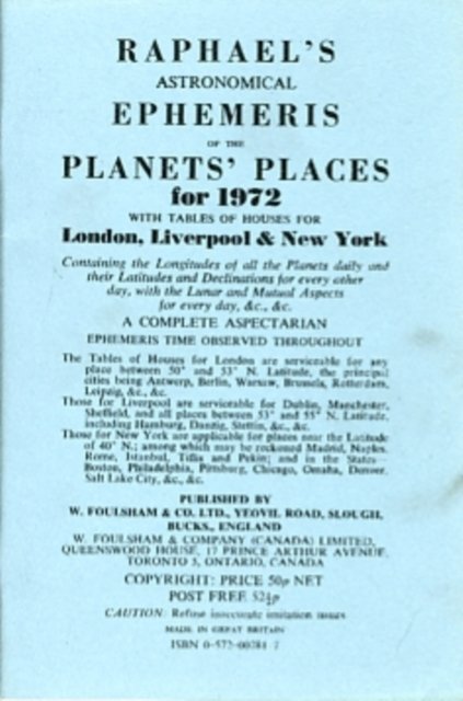 Raphael's Astronomical Ephemeris