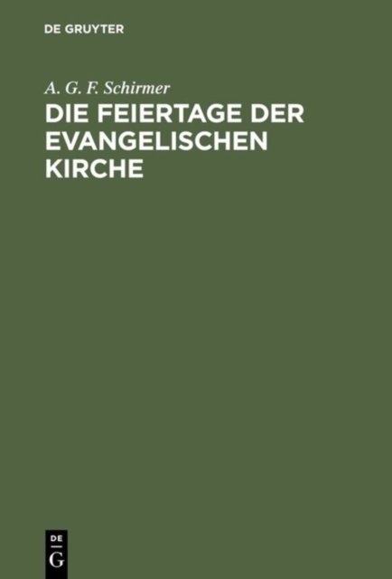 Die Feiertage der evangelischen Kirche