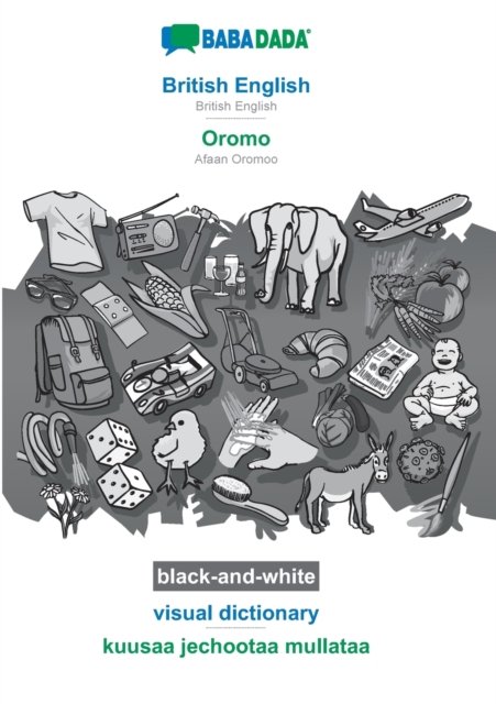 British English - Oromo, visual dictionary, BW