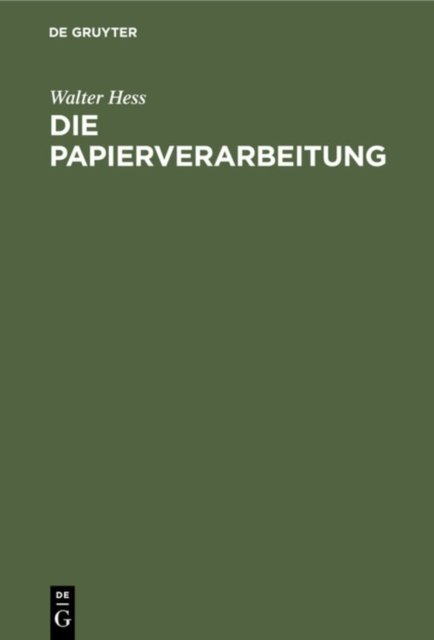 Papierverarbeitung
