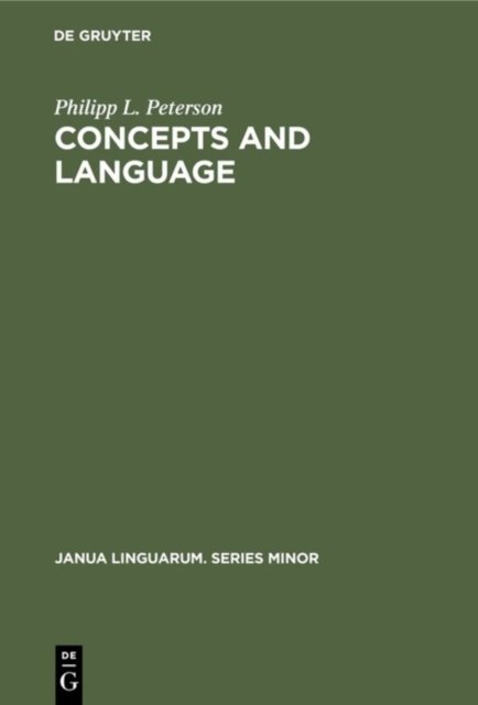 Concepts and language