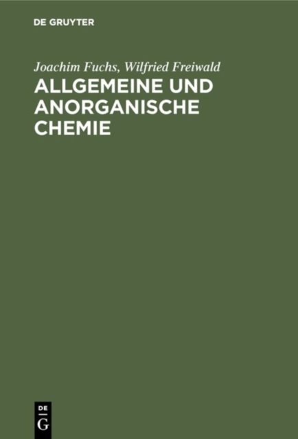 Allgemeine Und Anorganische Chemie