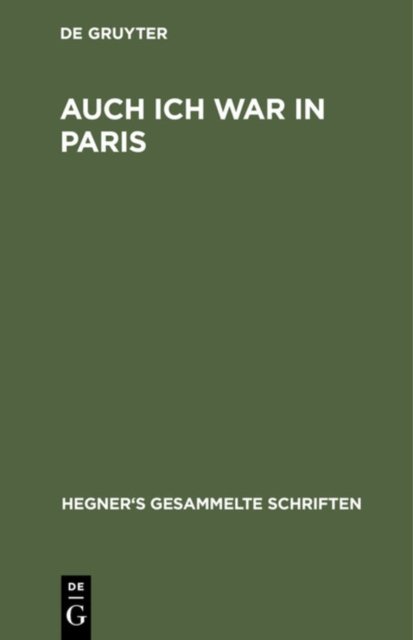 Auch Ich War in Paris