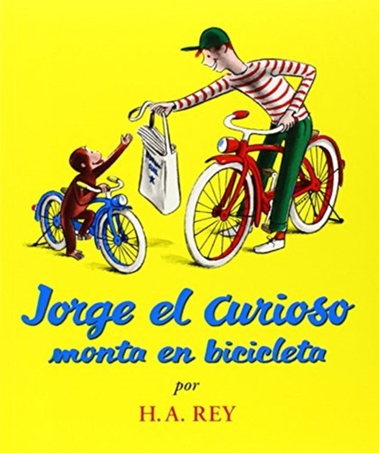 Jorge el curioso monta en bicicleta