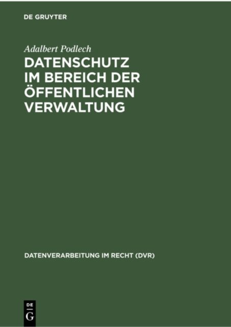 Datenschutz Im Bereich Der Offentlichen Verwaltung