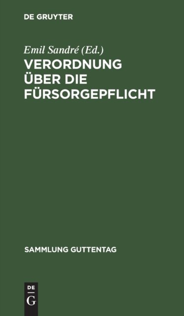 Verordnung uber die Fursorgepflicht