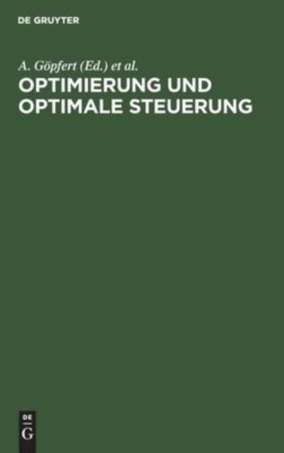 Optimierung Und Optimale Steuerung