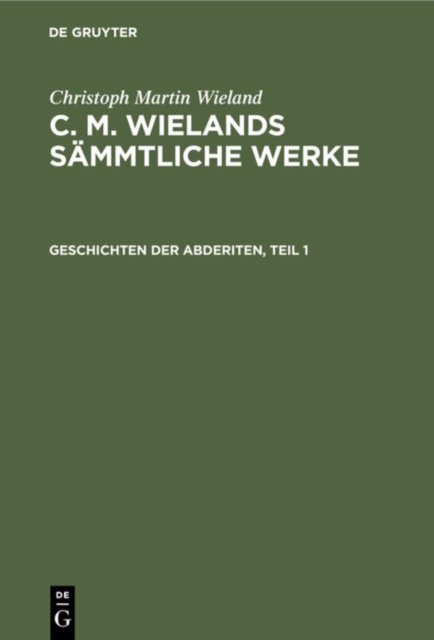 Geschichten Der Abderiten, Teil 1