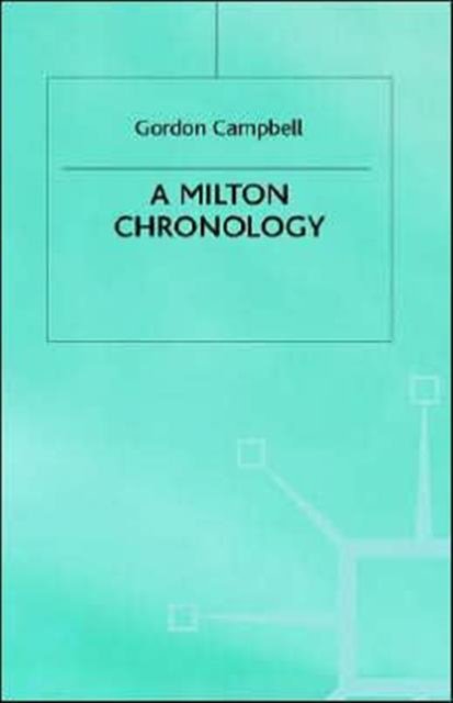 A Milton Chronology