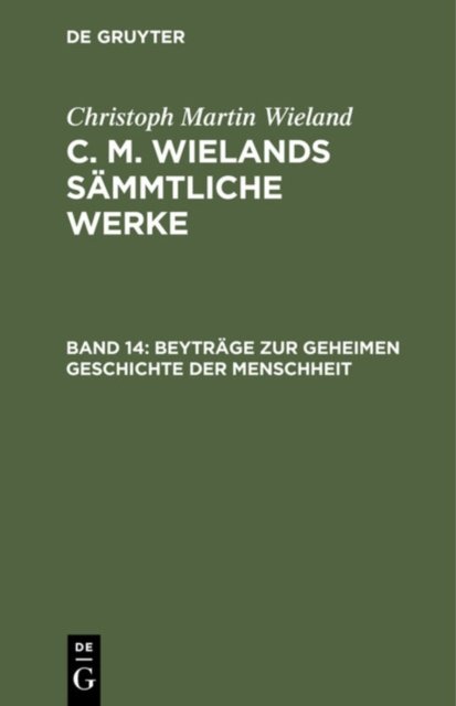 Beytrage Zur Geheimen Geschichte Der Menschheit
