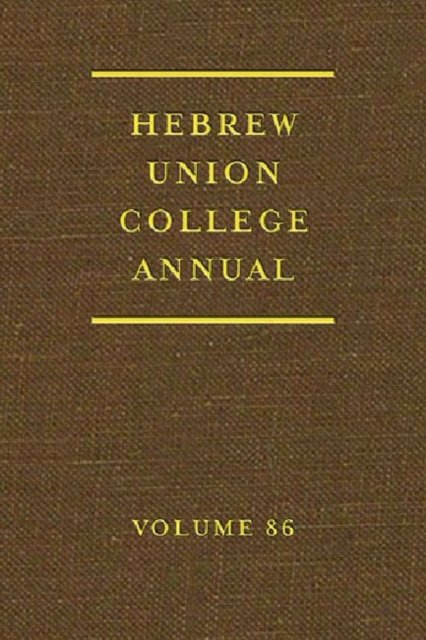 Hebrew Union College Annual
