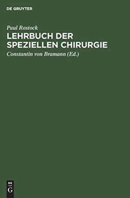 Lehrbuch Der Speziellen Chirurgie