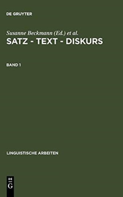 Satz – Text – Diskurs. Band 1