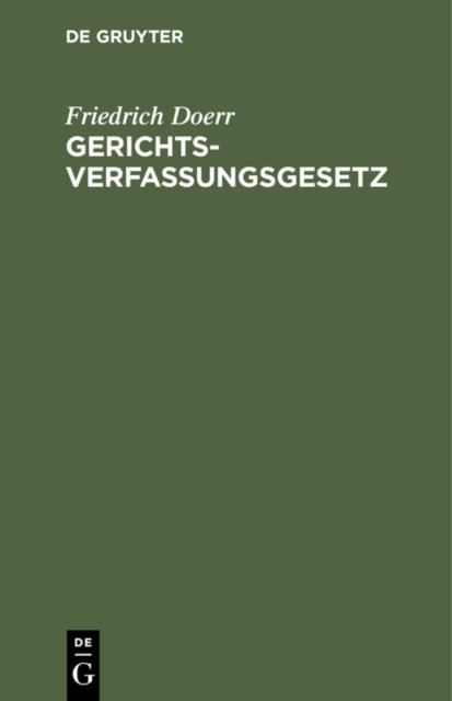 Gerichtsverfassungsgesetz