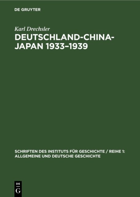 Deutschland-China-Japan 1933-1939