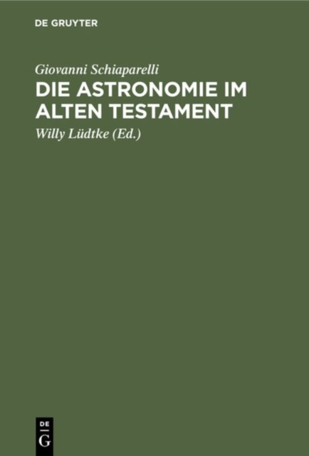 Die Astronomie Im Alten Testament