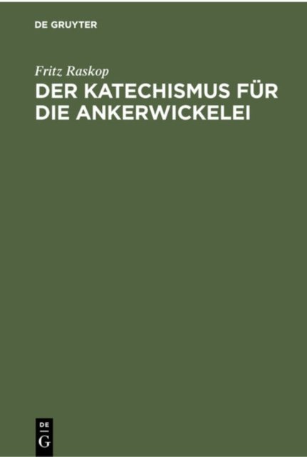 Katechismus für die Ankerwickelei