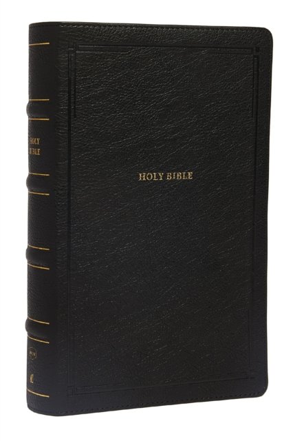 NKJV, End-of-Verse Reference Bible, Personal Size Large Print, Leathersoft, Black, Red Letter, Comfort Print