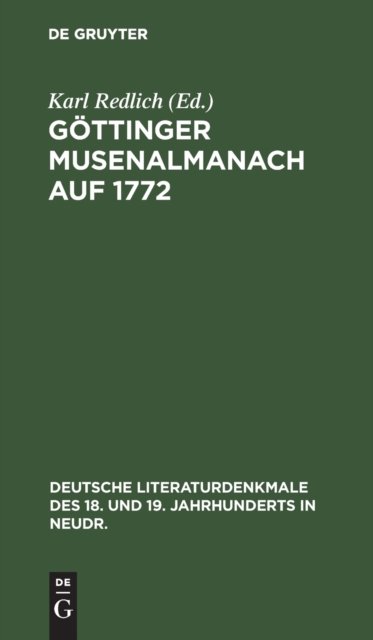 Gottinger Musenalmanach Auf 1772