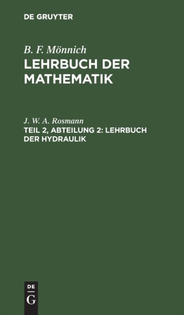 Lehrbuch Der Hydraulik