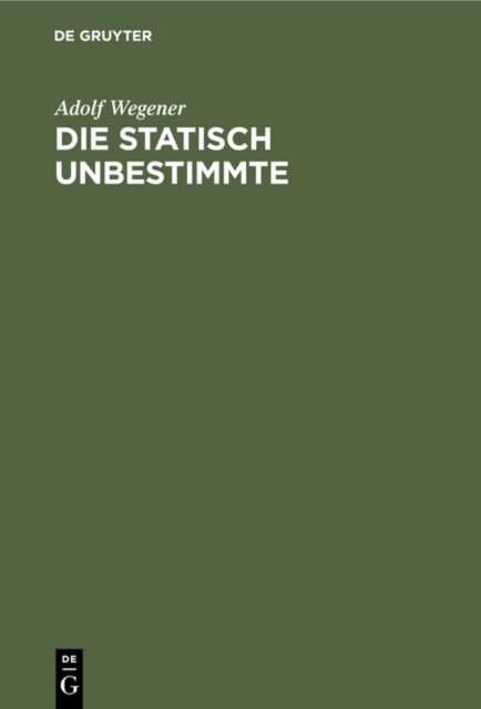 statisch Unbestimmte