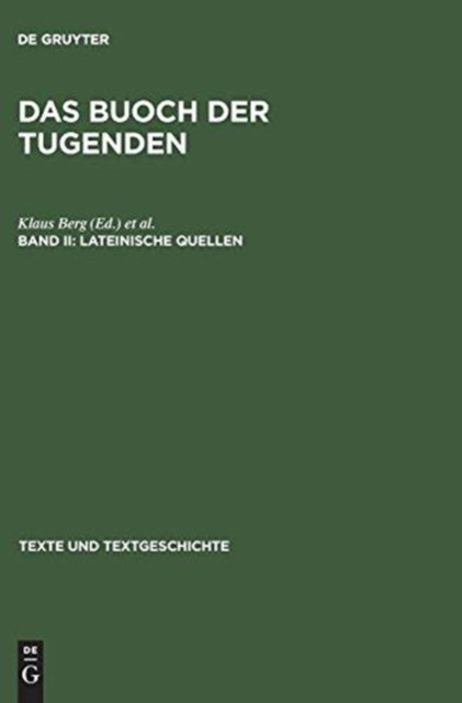 Das buoch der tugenden, Band II, Lateinische Quellen