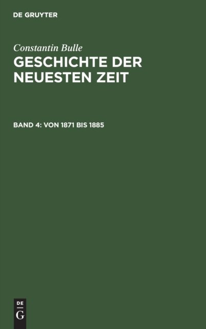 Von 1871 Bis 1885