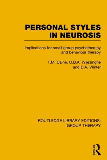 Personal Styles in Neurosis