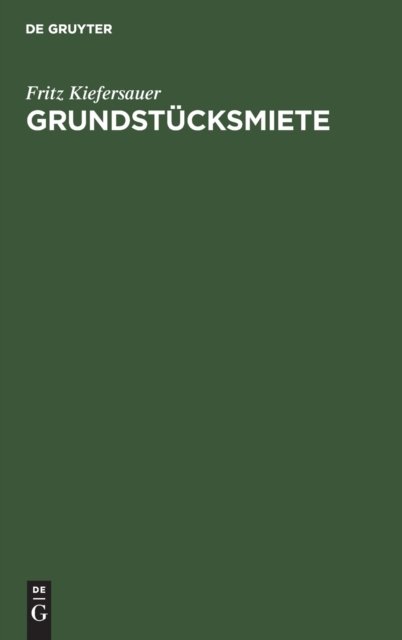 Grundstucksmiete