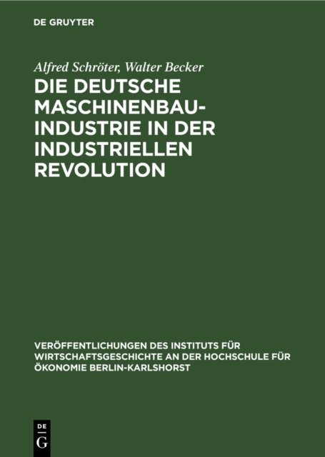 deutsche Maschinenbauindustrie in der industriellen Revolution