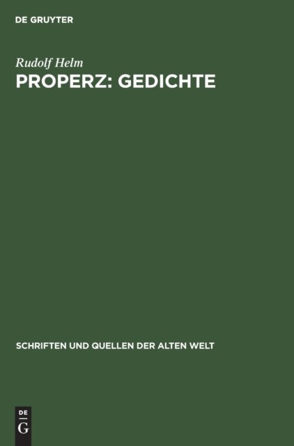 Properz: Gedichte