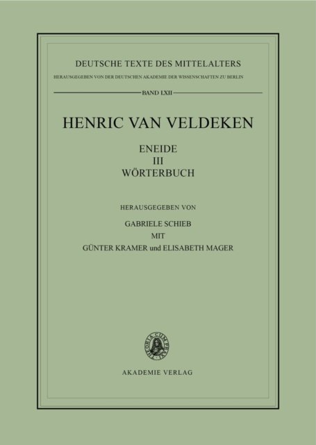 Henric Van Veldeken: Eneide 3, Woerterbuch