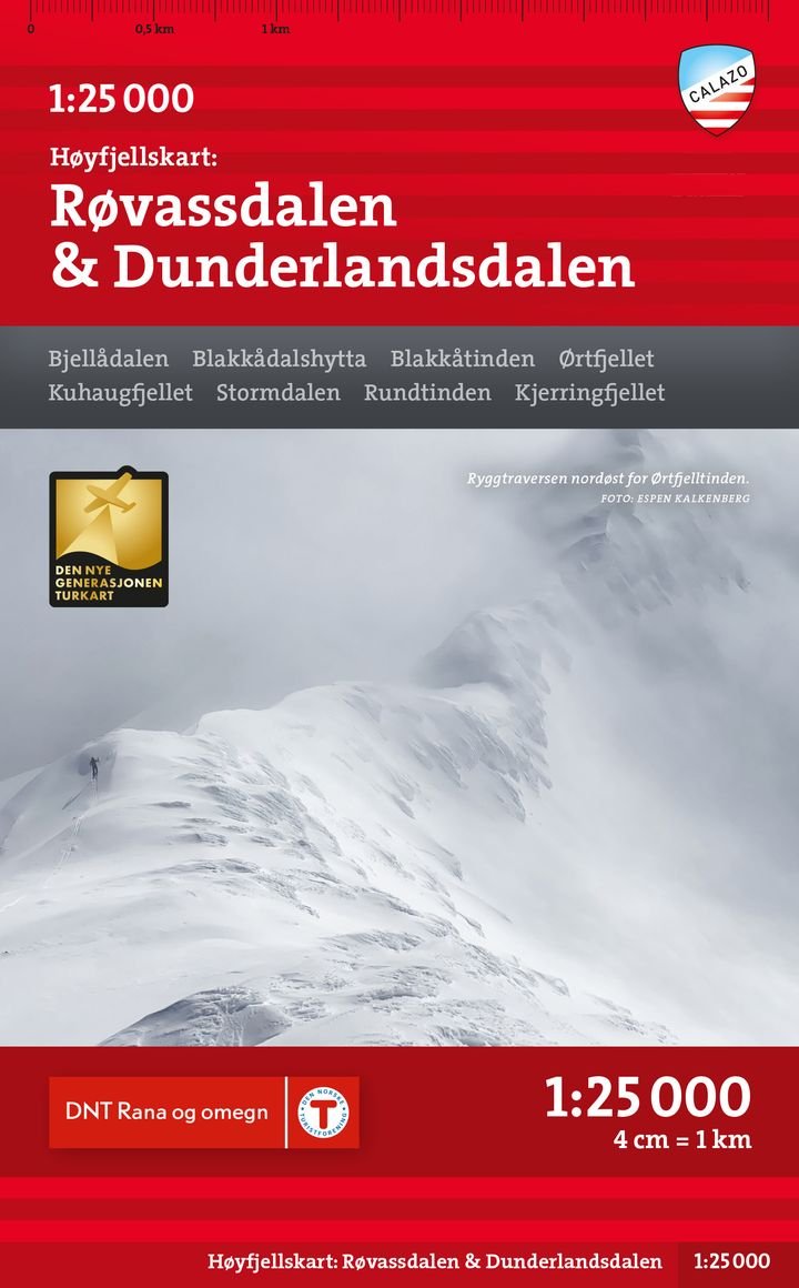 Røvassdalen & Dunderlandsdalen - Høyfjellskart