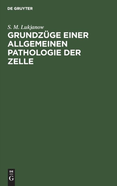 Grundzuge Einer Allgemeinen Pathologie Der Zelle