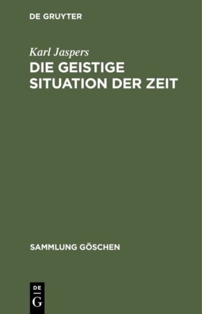 Geistige Situation Der Zeit