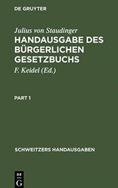 Handausgabe Des Burgerlichen Gesetzbuchs