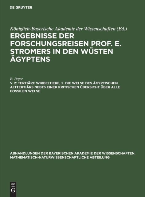 Tertiäre Wirbeltiere, 2. Die Welse des ägyptischen Alttertiärs nebst einer kritischen Übersicht über alle fossilen Welse