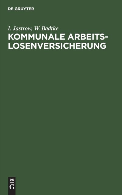 Kommunale Arbeitslosenversicherung