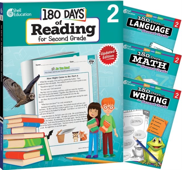 180 Days(TM): Reading, Math, Writing, & Language for Grade 2: 4-Book Set