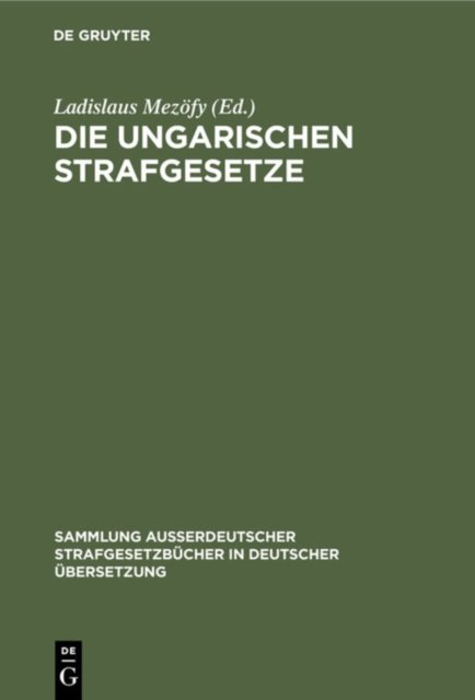 Ungarischen Strafgesetze