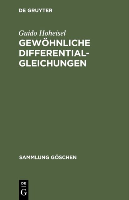 Gewohnliche Differentialgleichungen